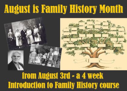 Thumbnail for the post titled: Family History course